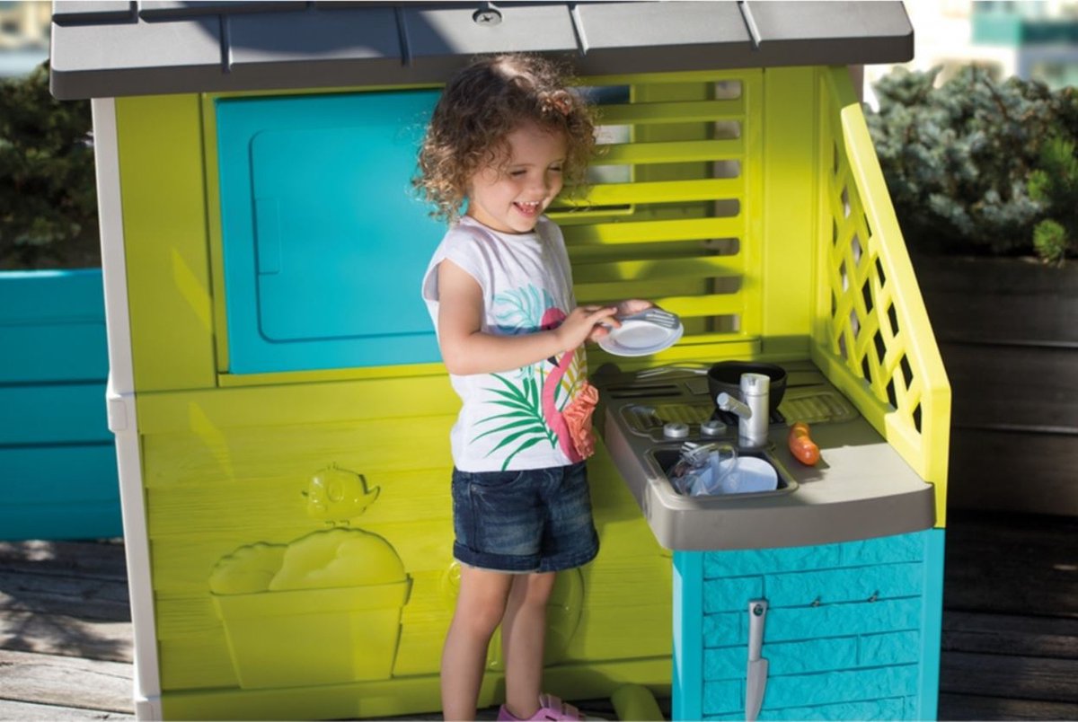 Smoby - Pretty House + zomerkeuken - 145 x 110 x 127 cm - Speelhuis - Vanaf 3 jaar. — afbeelding 11