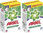 Bol.com Ariel waspoeder Voordeelverpakking | 2*130 wasbeurten | 2x845KG - Ariel Regular Wasmiddel | Voor alle soorten was aanbieding