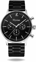 Elysian - Horloges voor Mannen - Zilver Schakelband - Waterdicht - Krasvrij Saffier - 43mm