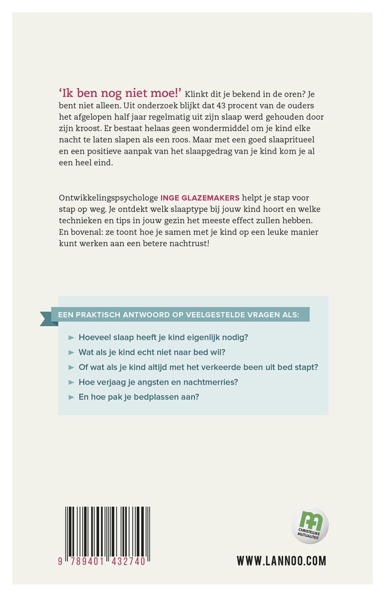 Slaap zacht! - back cover