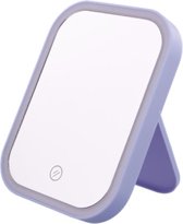 Spiegel met oplaadbare Led licht blauw - Grijs