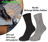 4-Paar Wollen Sokken Nordic in 4 Verschillende Kleuren 43-45