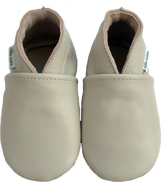 Chaussons bébé en cuir beige de Bébé- Chausson taille 21/22