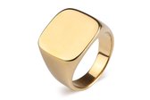 Di Lusso - Ring Philip - Stainless Steel - 14k Gouden Plating - Heren - 21.00 mm