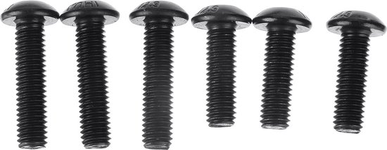 M6 Niet-rostend staal Hexagonen bolten, Schragebouten, Nuts, Washers Set 120 stuks Voor huis- en kantoorapparatuur