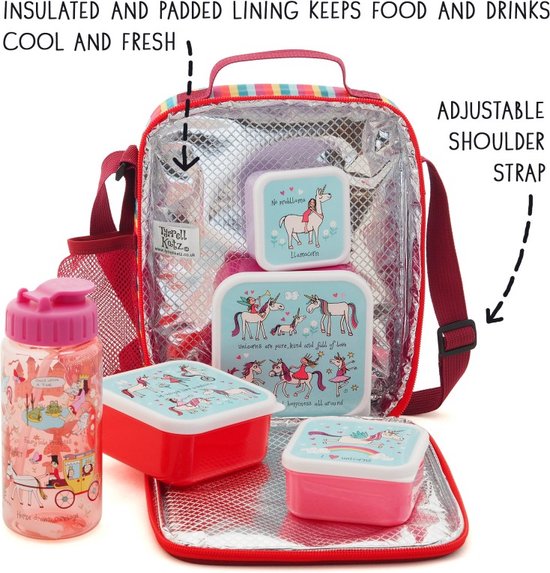 HEEL KLEIN Eenhoorn kinder lunchtasje koeltasje new design 21 x 24 x 6 cm - Tyrrell Katz van Tyrrell Katz — afbeelding 2