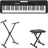 Casio CT-S100 - Keyboard - complete starterset - keyboard piano - adapter - bankje - keyboardstandaard