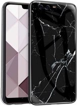 Backcover Marmerlook Hoesje Huawei P10 Plus Zwart - Telefoonhoesje - Smartphonehoesje - Zonder Screen Protector