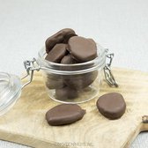 Abrikozen met suikervrije chocolade, melk, 200 gram