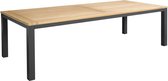 Daylight tafel 240x100  gepoederlakt Aluminium - teak