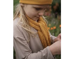 Bold Bamboo kindersjaal Róarr - 100% Organisch Bamboe - 0-8 yr - Kids scarf  - Okergeel