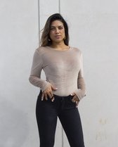 Velvet top Bibi | netjes | lange mouwen