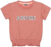 Dj Dutchjeans Meisjes Shortsleeve Tshirt Amore Dusty Rust