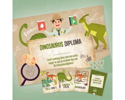 Dinosaurus speurtocht - pakket voor 10 kinderen leeftijd 4-6 jaar
