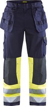 Blaklader Multinorm werkbroek 1479-1514 - Marine/High Vis Geel - C48