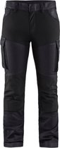 Blaklader Dames service werkbroek denim stretch 7147-1147 - Marineblauw/Zwart - C32