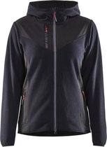 Blaklader Gebreid damesjack met softshell 5941-2536 - Donker marineblauw/Zwart - XXL