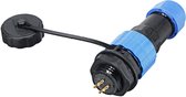Male + socket - Waterdichte kabelverbinder - 4 aderig - IP68