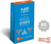 SleepCore® - 60 Neuspleisters - Anti Snurk Pleisters - Neusstrips - Strips - Hypoallergene Lijm - 60 strips - Slaapproblemen - Breathe - Slaap - Bandage - Right - Ademen - Neus - S