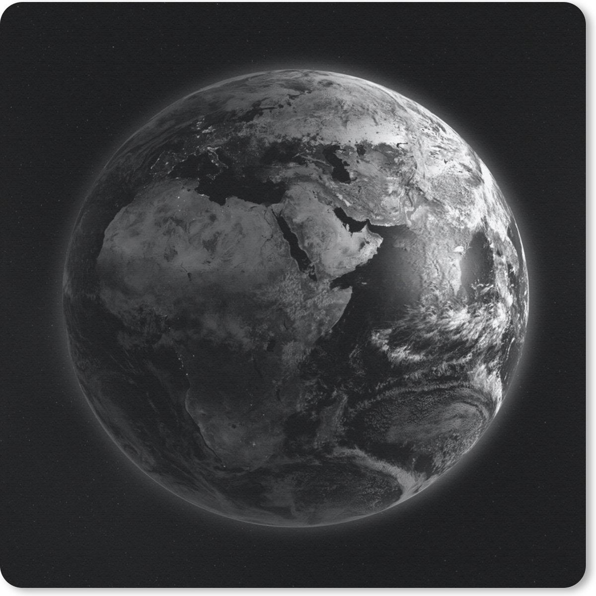 Muismat 30x30 cm - Mousepad Aarde - Ruimte - Planeten - Muismatten