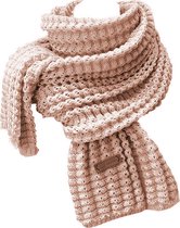 Gebreide wollen sjaal | wollen sjaal | diverse kleuren | 180 cm | zalm