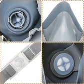 Adembeschermingsmasker - gasmasker - herbruikbaar - met filter en veiligheidsbril - stofbescherming, gasbescherming - voor schilderen, werken, knutselen, slijpen