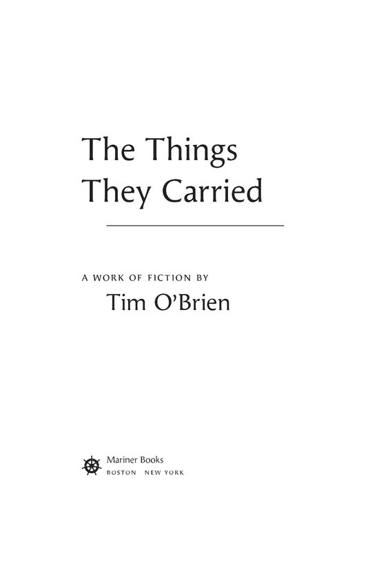 The Things They Carried - cover