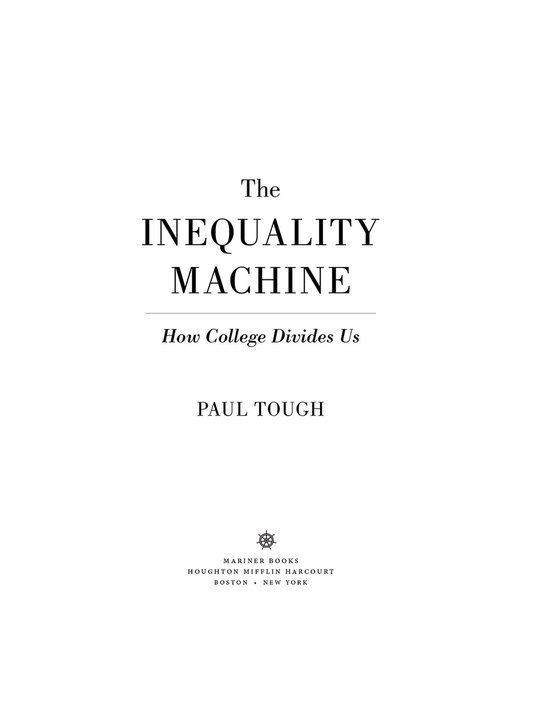 The Inequality Machine - cover