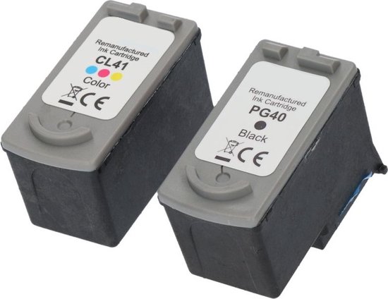 Geschikt voor Canon PG-40 / CL-41 XL Inktcartridges - Multipack 2