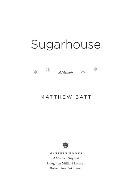 Sugarhouse (ebook), Matthew Batt 9780547635637 Boeken