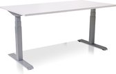 Zit-sta bureau elektrisch verstelbaar - MRC PRO-L 2.0 NEN-EN 527 | 140 x 80 cm | frame aluminium - blad wit | memory functie met 4 standen | 150kg draagvermogen