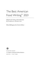 The Best American Series - The Best American Food Writing 2021