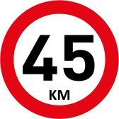 45 KM sticker auto 10 cm