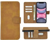 Hoesje iPhone 11 Pro - iPhone 11 Pro Book Case Wallet Bruin Cover