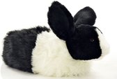 Dieren pantoffel konijn zwart 40-41