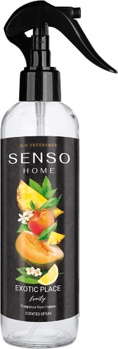 Senso Home interieurspray Exotic Place 300 ml - Geurspray ook geschikt voor textiel en in de auto - Roomspray fruitig en fris