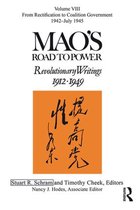 Boek "Mao's Road to Power", Deel VIII. Met Chinese kalligrafie op een oranje achtergrond.