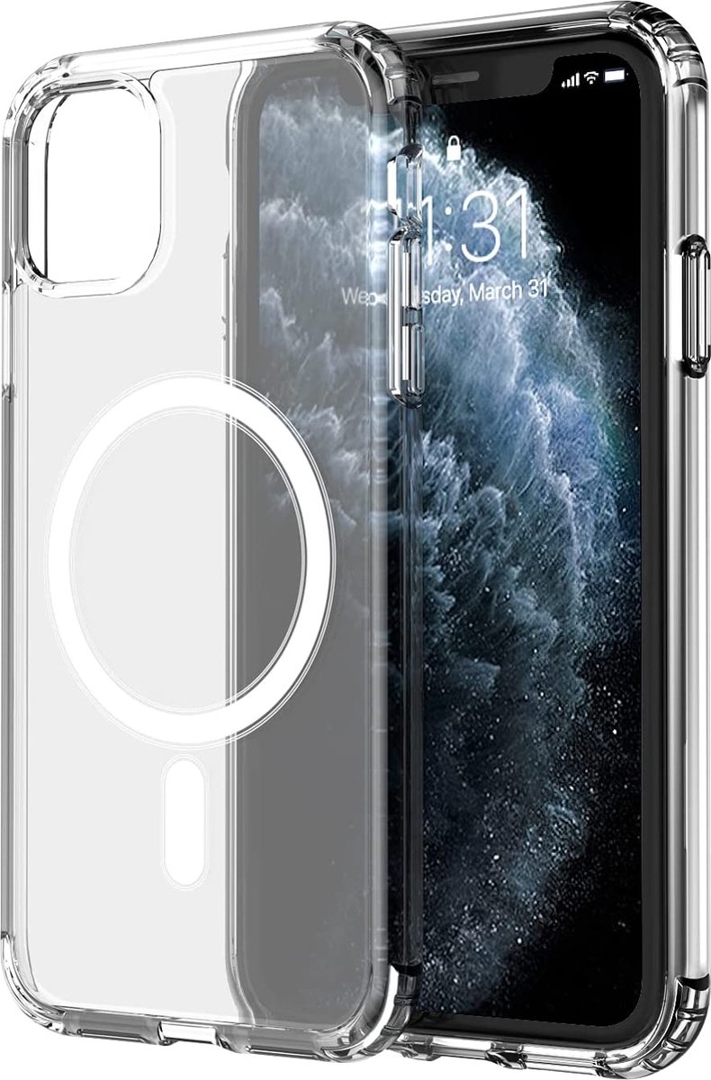iPhone 11 Pro - hoesje transparant Draadloos oplaadbaar