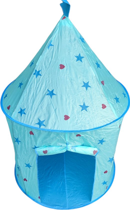 Speeltent - Kasteel - Blauw - Pop-up Tent - Kasteeltent - Prinses