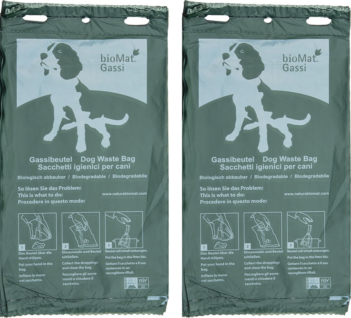bioMat Sacs poubelle compostables et biodégradable, 40-60l (20 pcs. de sacs  à ordures) : : Bricolage