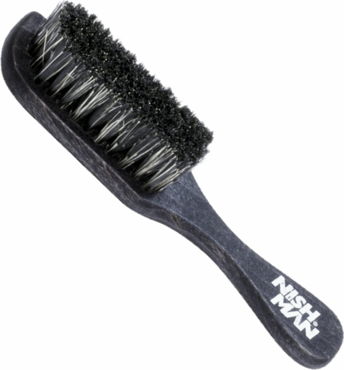 NISH MAN professionele kapper fade brush maat S met echt beuken handvat & natuurlijke haren