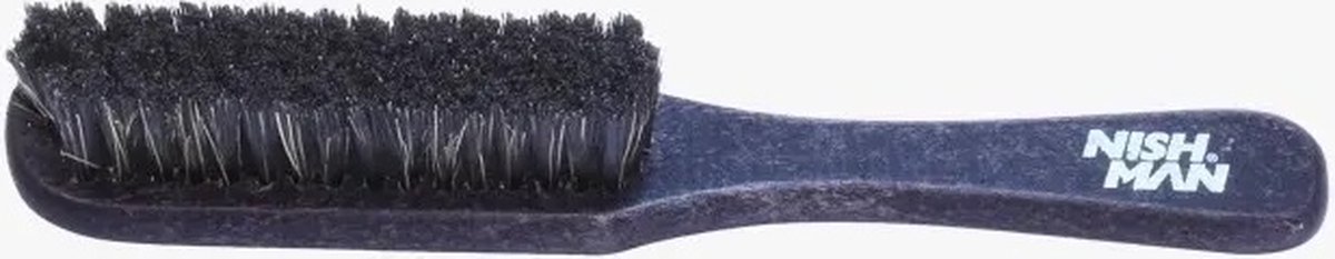 Nish Man Professionele Kappersborstel - Haarborstel - Houten Handvat - Natuurlijke Haren - Maat L