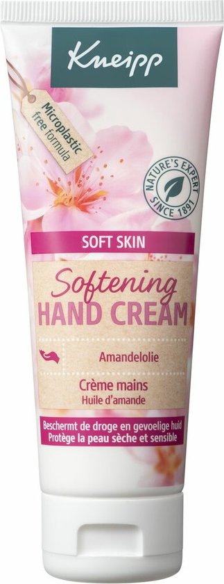 Kneipp Soft Skin - Handcrème - Amandelbloesem - Met verzorgende geur - Beschermt de handen tegen uitdrogen - Vegan - 1 st - 75 ml