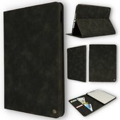 iPad 10.2 (2019, 2020 & 2021) Hoes Charcoal Gray - Casemania Book Cover
