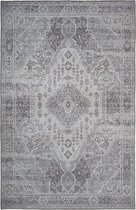 Vintage vloerkleed kelim "Ilmari" vloerkleed Greige kleur - 200 x 290 cm