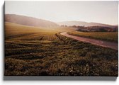 Walljar - Winding Road - Muurdecoratie - Canvas schilderij