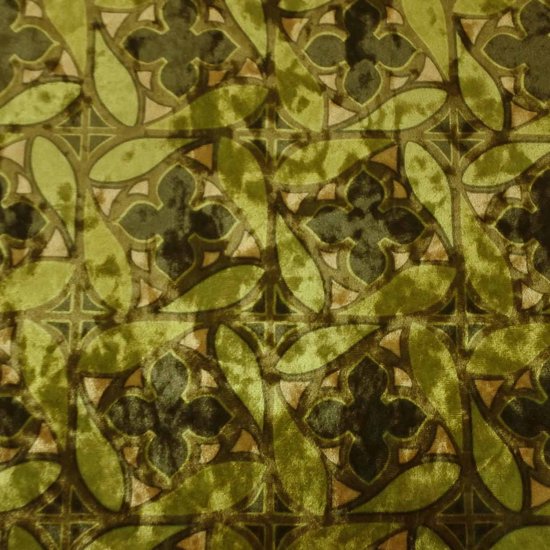 Skinsbynature luxe sierkussen retro stained glass velvet olijf groen 40