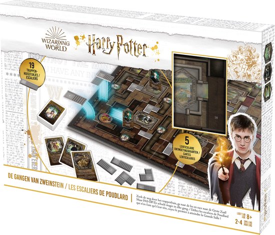 Bordspel: Harry Potter - Hogwarts Hallways -  De Gangen van Zweinstein - Bordspel - Gezelschapsspel, van het merk Wizarding World Of Harry Potter