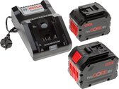 Bosch Professional GBA 18V Gereedschapsaccu en lader - BITURBO - 2x ProCORE18V 12.0 Ah accu - GAL 18V-160 C oplader