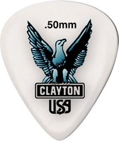 Clayton Acetal standaard plectrums 0.50 mm 6-pack